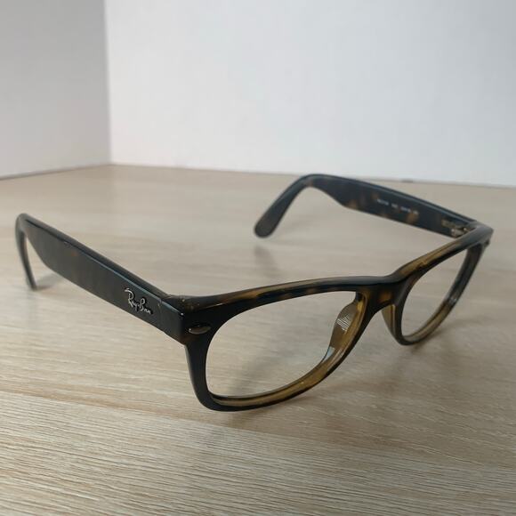 Ray-Ban RB2132 New Wayfarer 902 Sunglasses Tortoise Frames Only 52-18 Italy - Picture 1 of 8